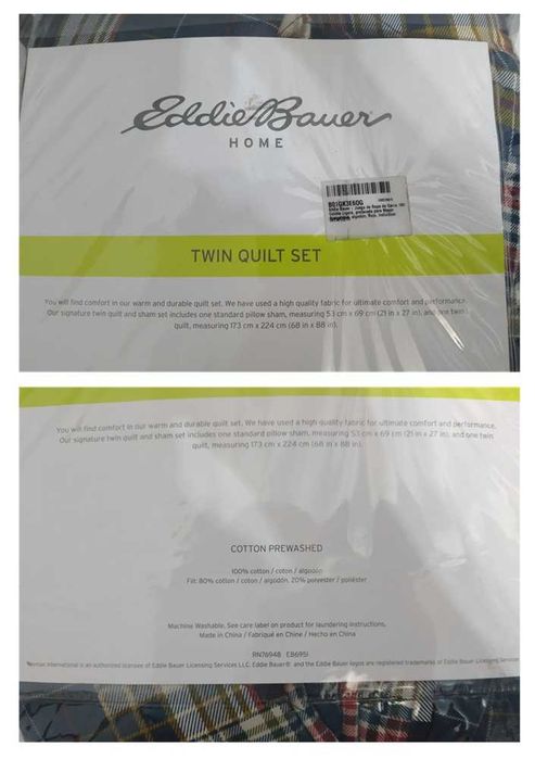 Eddie Bauer conjunto edredão e 1 fronha (143)
