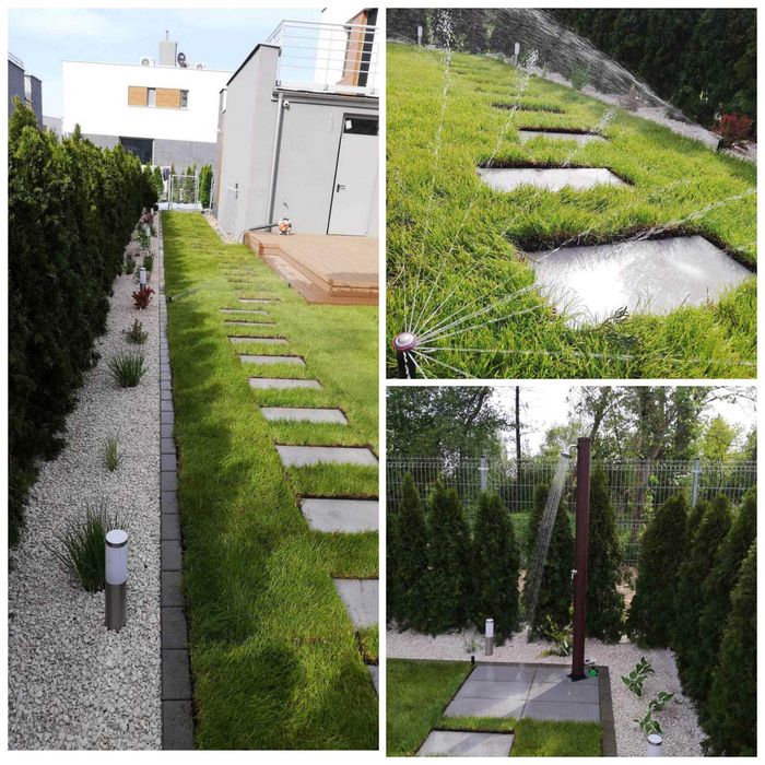 Zakładanie ogrodów trawników nawadniań wycinka drzew mycie kostki bruk