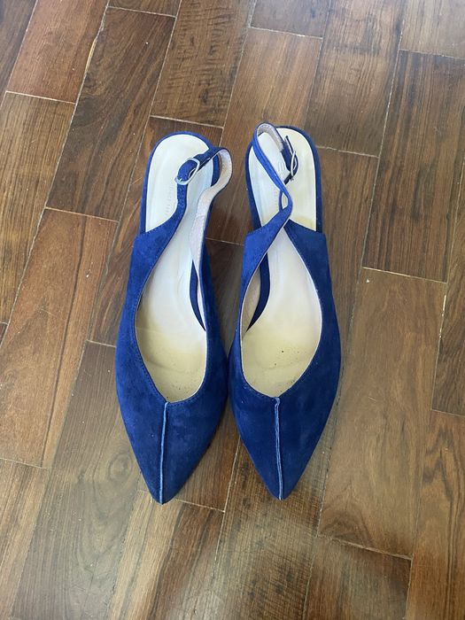 Sapatos em bico de salto pequeno estilo Stilettos marca EUREKA 41