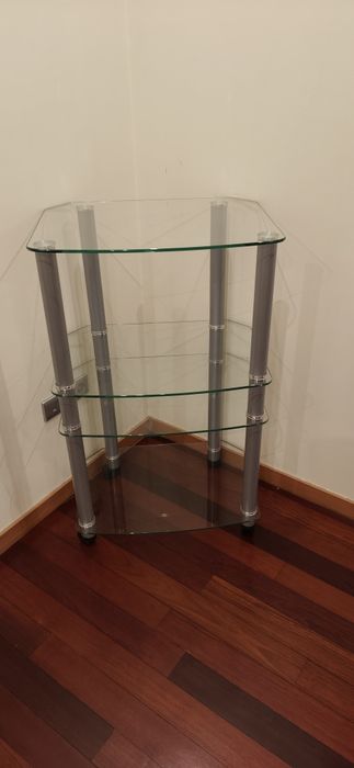 Estante de vidro temperado