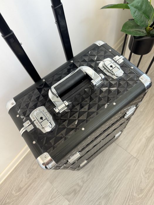 Kufer kosmetyczny, walizka na kosmetyki duża 2w1