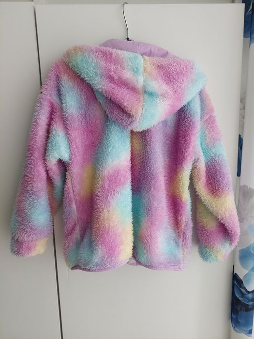 Bluza ciepla teczowa dla dziewczynki