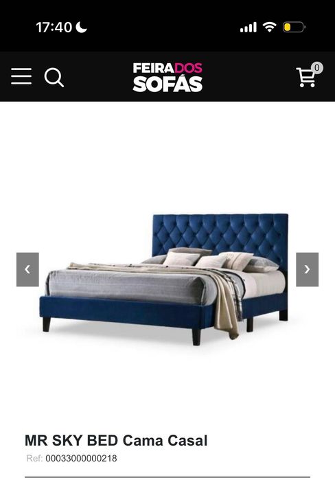 Cama com estrado