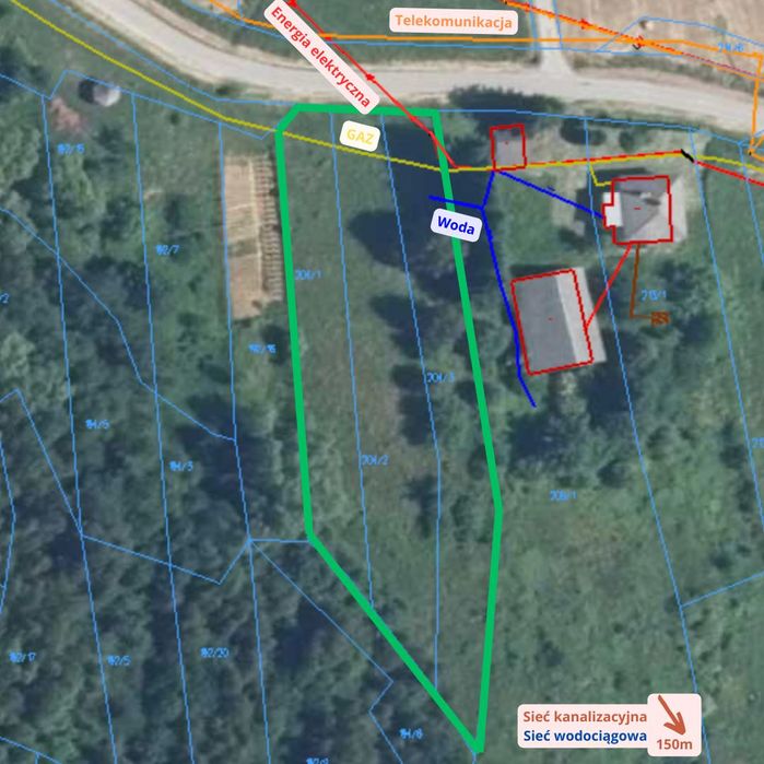 Widokowa Działka 28a Budowlana WZ, Asfalt, Mostek, Uzbrojona, Media, Karpaty Zachodnie- Przedmieście Dubieckie Przy trasie Rzeszów-Przemyśl-Bieszczady - View 3