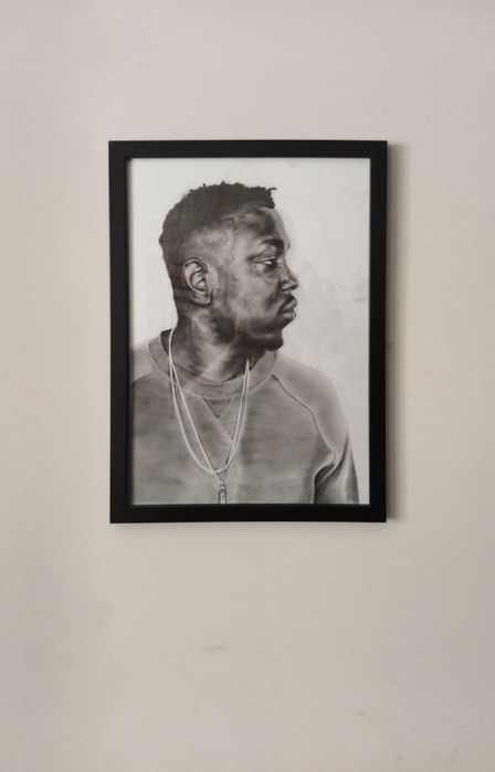 Kendrick Lamar Portret 30 x 40 Rysunek Gotowy do powieszenia