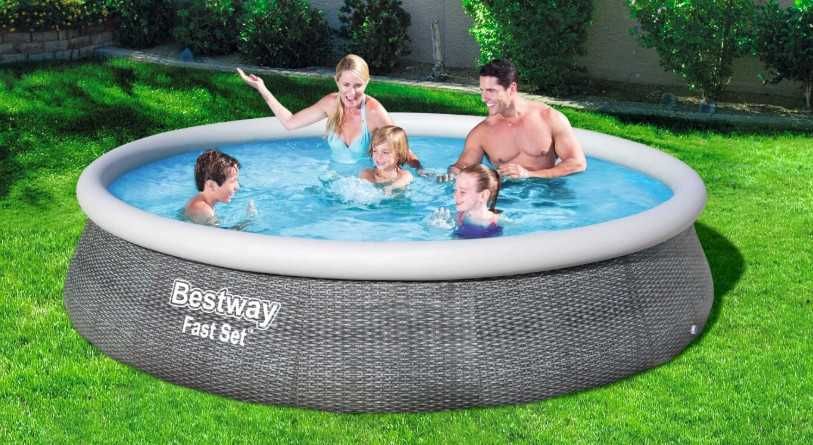 Piscina Insuflável Bestway Fast Set (396x84cm) + Filtro