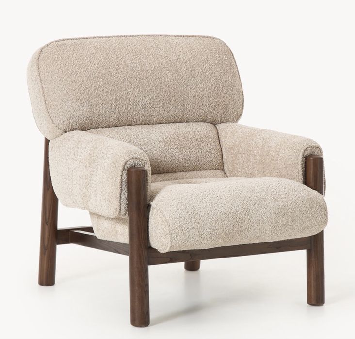 Fotel wypoczynkowy Teddy Boucle Calum Westwing