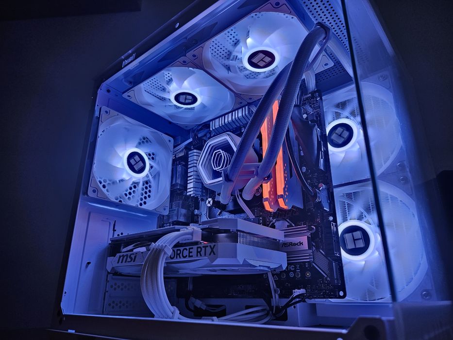 R5 5500 RTX 4060 16 GB RAM 1 TB SSD komputer gamingowy akwarium aRGB