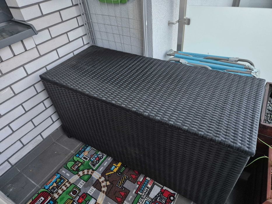Skrzynia ogrodowa vidaXL 120x50x60cm, rattan PE