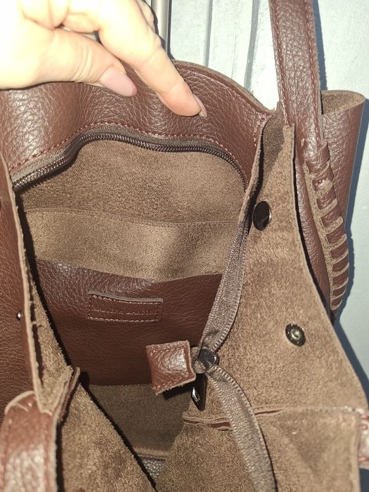 Продам кожаний шопер