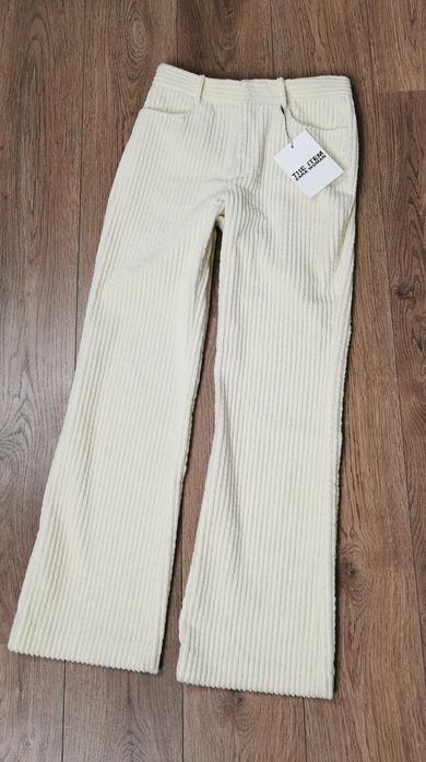 Zara Spodnie Damskie Sztruksowe flare xl