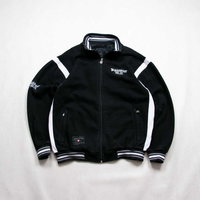 Jigga Wear bluza rozpinana z logo haft M y2k vintage