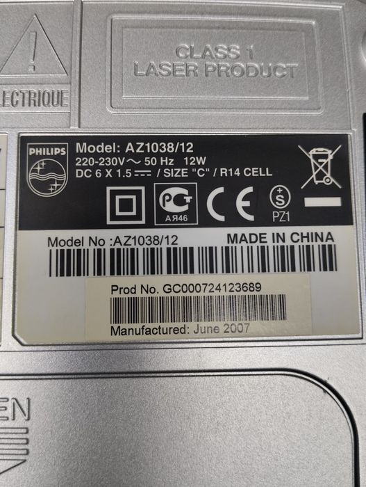 Магнитофон : Philips  AZ100B/12