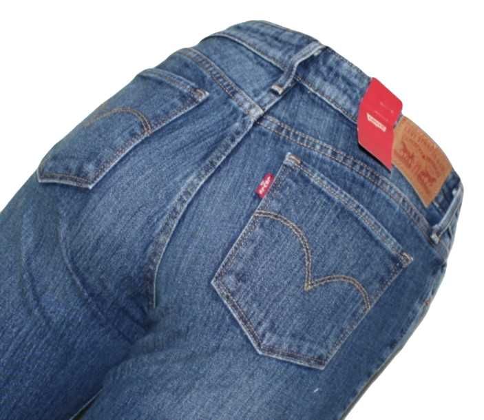 Nowe damskie jeansy Levi's 712 - Slim Mid Rise oryg. Levisy - W27/L34