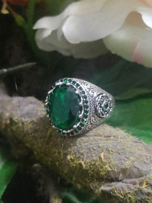 Anel Green King Vintage