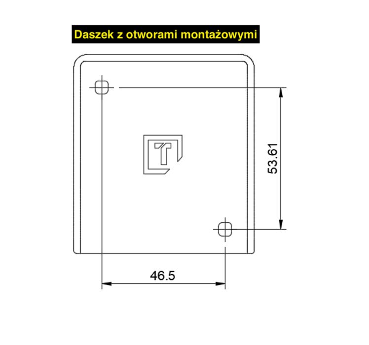 Daszek ochronny na gniazdko wlacznik na słupek