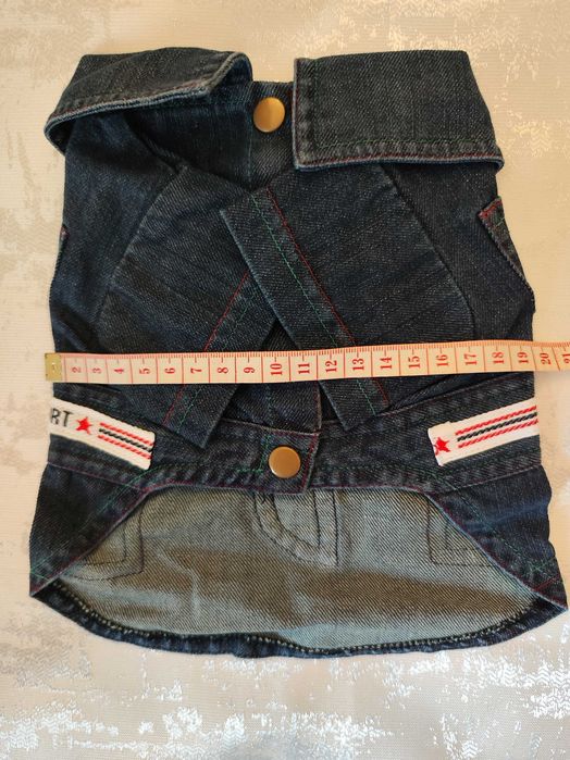 Casaco de ganga para o cão - size 10 - novo