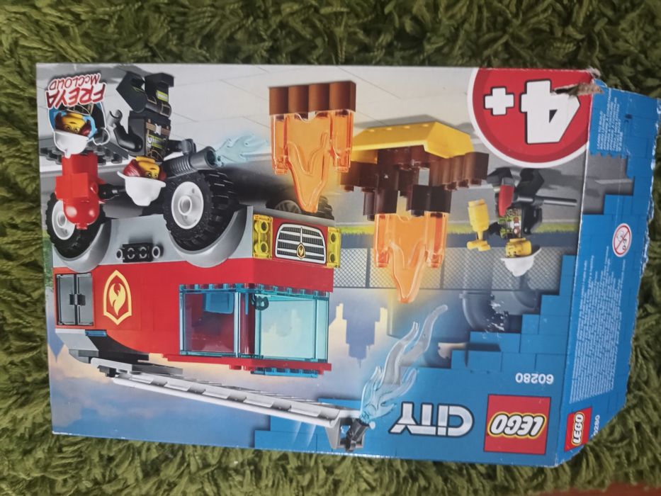 LEGO city 60280 wóz strażacki z drabiną Jak NOWY 4+
