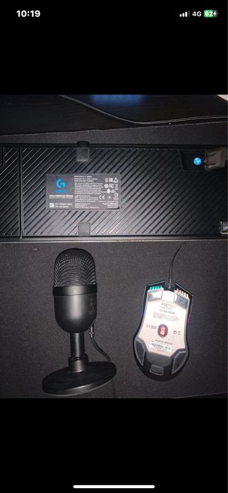 Teclado  rato e microfone  – Ótimo Negócio!