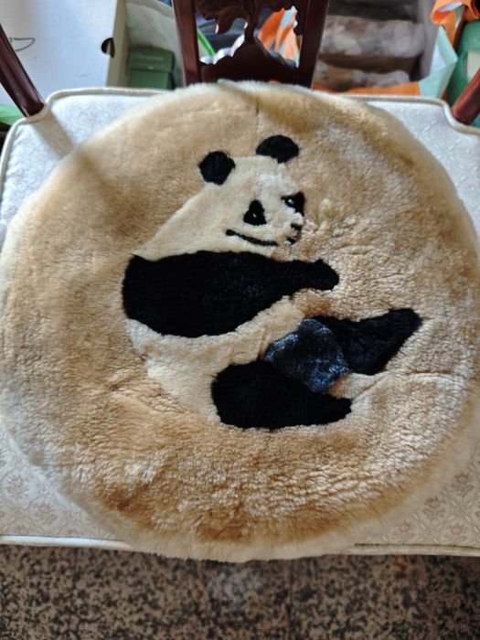 Almofada Vintage Panda "Da Peng" – Adquirida em Macau (Anos 80) – Raridade