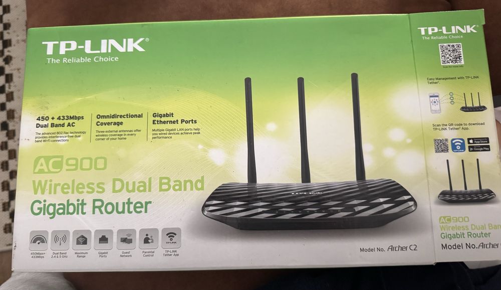 TP-Link Archer C2 AC900 Wireless Dual Band Gigabit Router