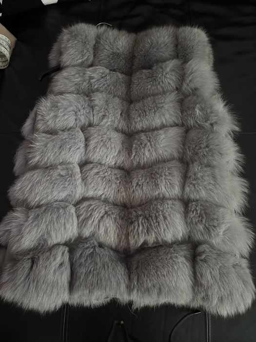 Kamizelka lis futro naturalne