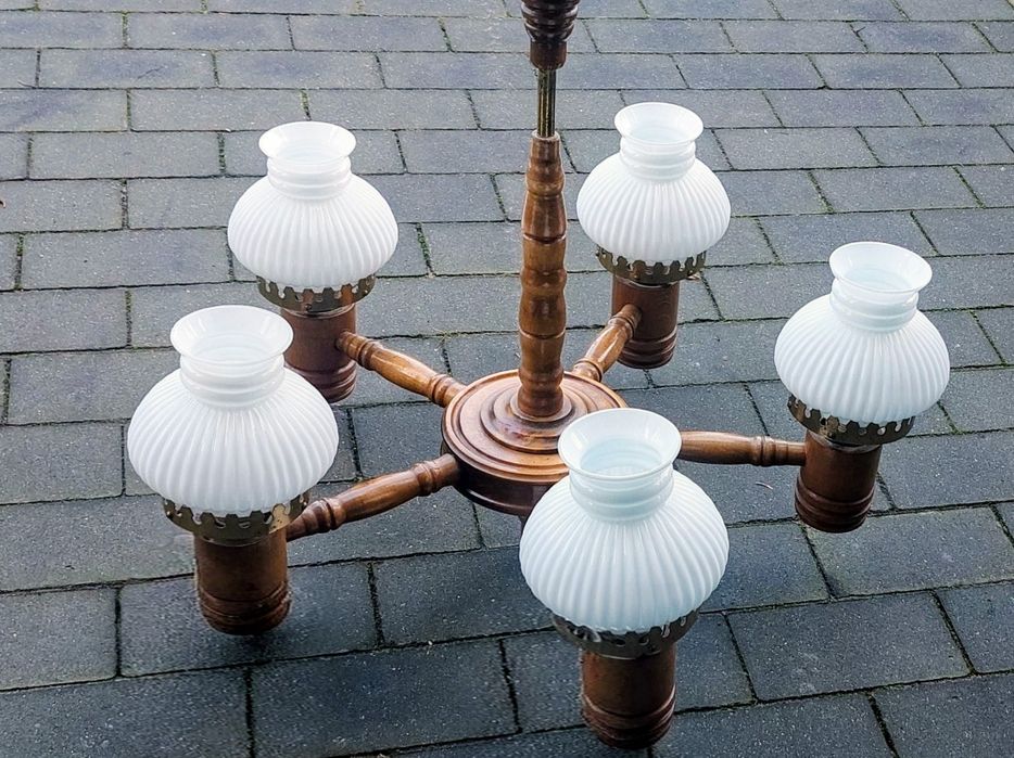 Lampa, żyrandol pięcioramienny