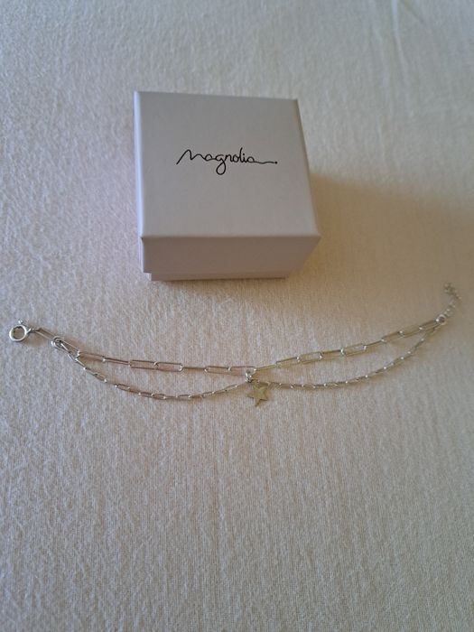 Pulseira prata s925 Magnolia