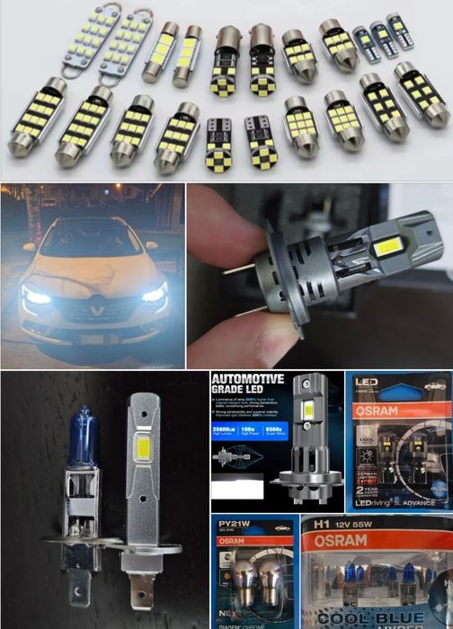 Lâmpadas de todo o tipo para Carros e Motos