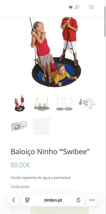 Baloiço de jardim - disponível até 30/03