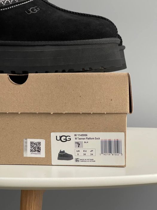 Buty UGG tasman platform sock black