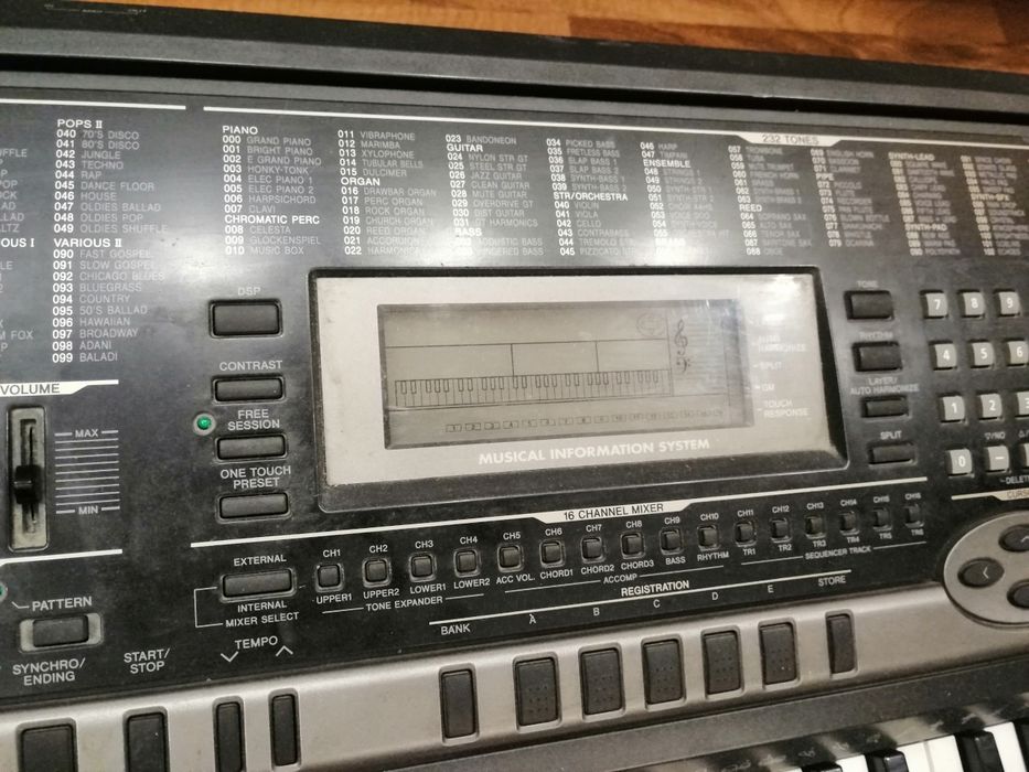 Organy keyboard Casio