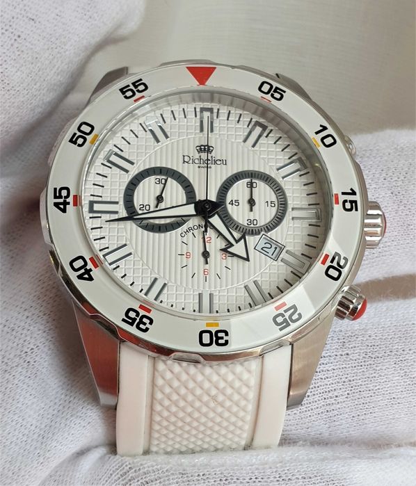 Мужские часы годинник Richelieu MRI800503911 Swiss Made 47мм