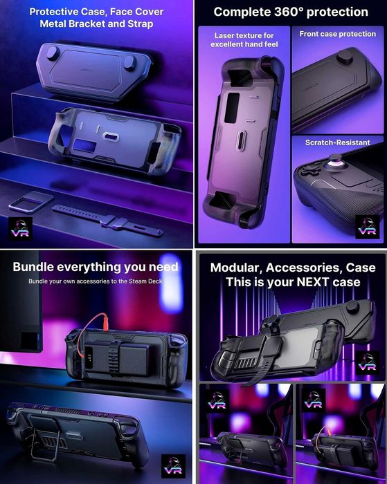 ‼️ Steam Deck чохол з підставкою та ремінцем JSAUX ModCase чехол