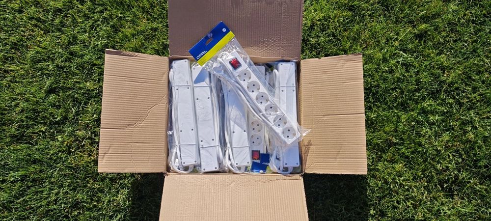 50 sztuk przedłużaczy nowe Schuko