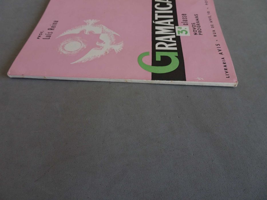 Antiga Gramática 3ª classe novos programas Prof. Luís Reina (1967)