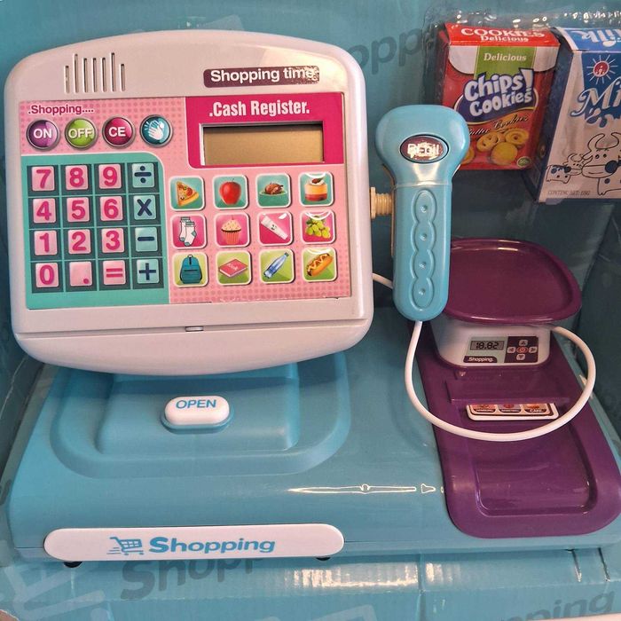 Касовий апарат (світло, звук, сканер, вага) Магазинчик 25*36*18 см