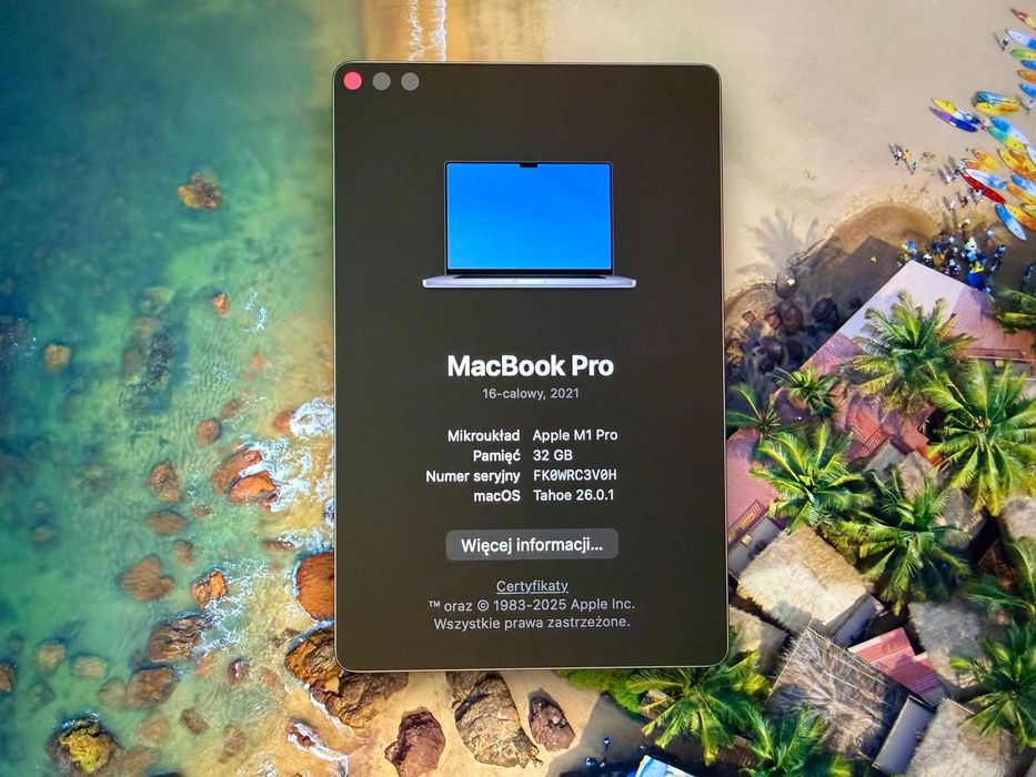 MacBook Pro M1 Pro 16'' 2021 32GB 1TB SSD