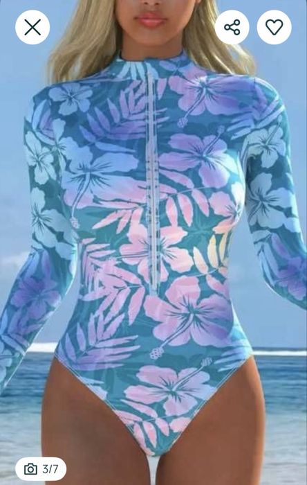 Купальник Pitaya . розмір  M, L, XL з довгим рукавом