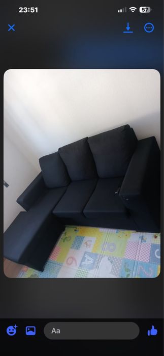 Sofa preto muito bom