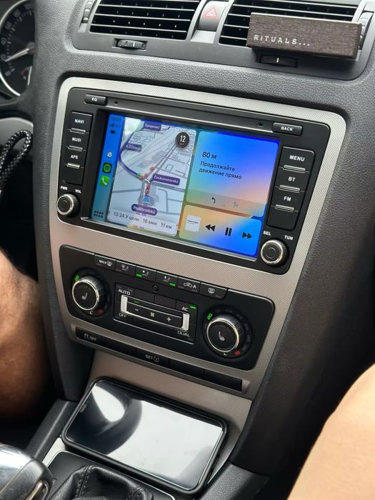 Магнітола Skoda Octavia A5 Yeti CarPlay навігація