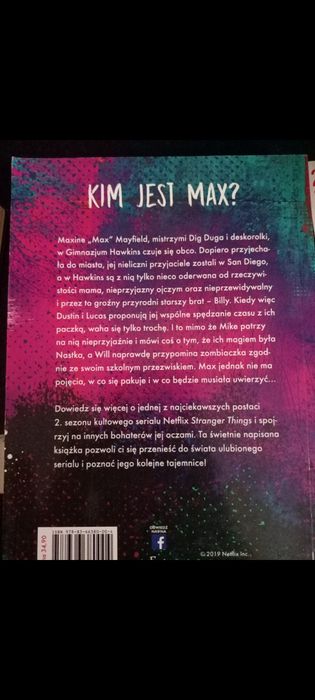 książki Stranger Things Ciemność nad miastem&wszyscy mówią na mnie Max