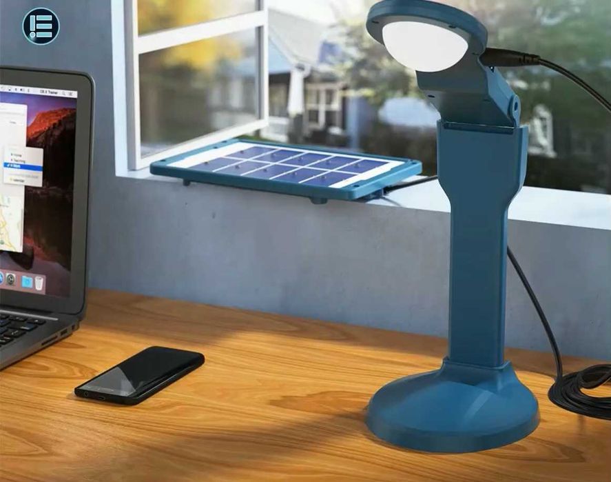 Настольная лампа солнечная панель 2,4 Вт зарядка для телефона фонарь