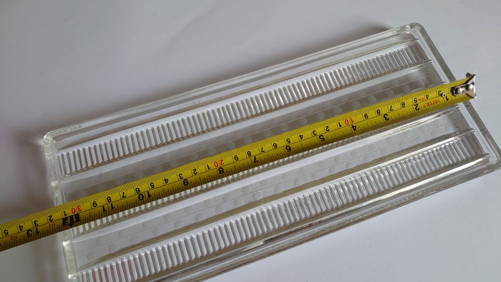 Taca szklana serwisowa Vintage PRL DDR 31.5x13.5cm