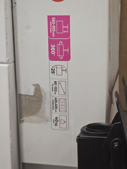 Suporte de Teto para TV Lexman Full Motion (Até 60" / 40kg)