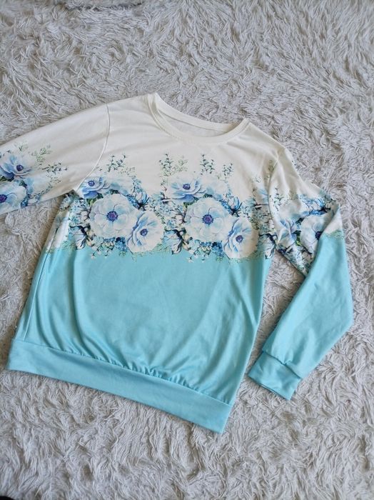 Bluza damska kwiaty ML