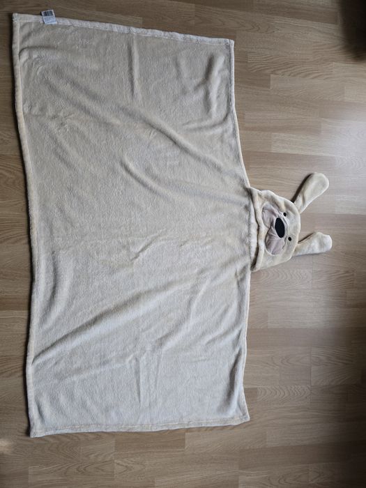 Duży ręcznik kąpielowy z kapturem.  75/130