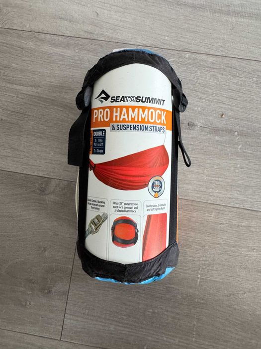 Nowy hamak turystyczny Sea to Summit Pro Hammock Double z pasami montażowymi