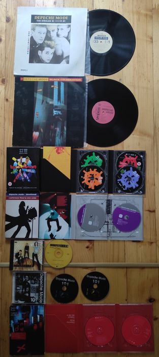 Depeche Mode – duża kolekcja winyle + DVD + bilety + książka