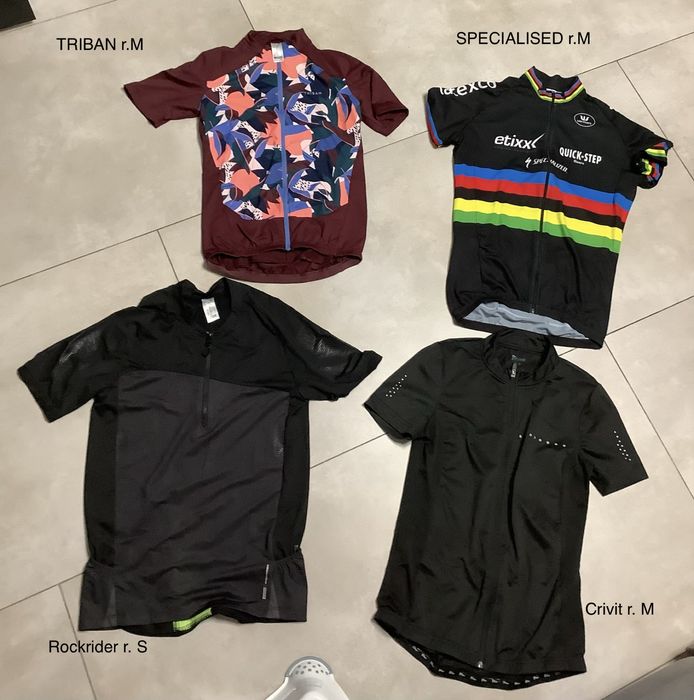 Koszulki rowerowe (Triban, Specialized, Crivit, Rockrider)